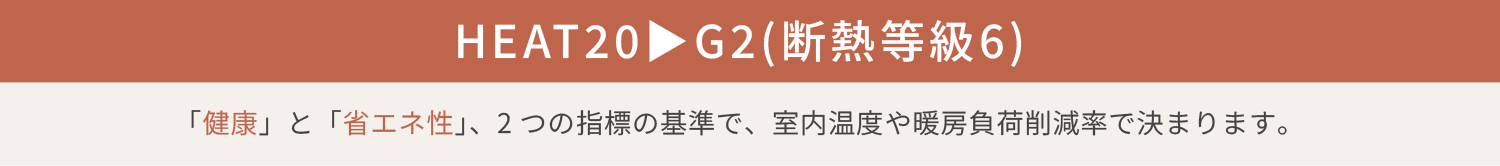 HEAT20▶G2(断熱等級6)｜「健康」と「省エネ性」、2つの指標の基準で、室内温度や暖房不可削減率で決まります。