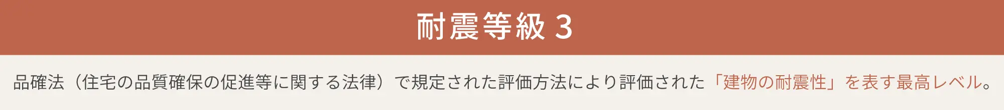 耐震等級3｜建物の耐震性能の最高レベル。