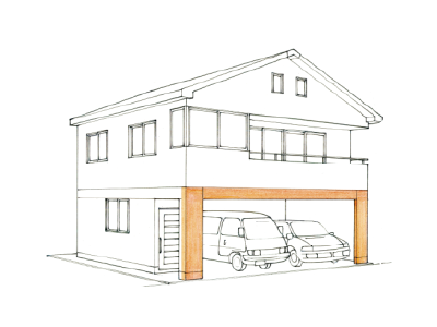 ビルトインガレージのイメージ