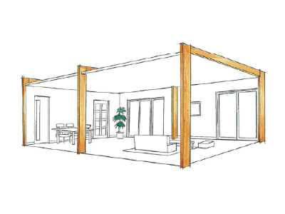 大空間プランのイメージ