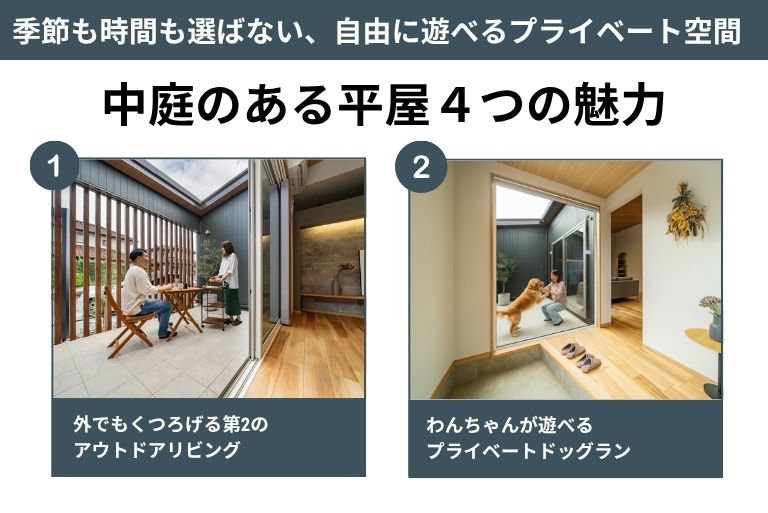 平屋住宅中庭４つの魅力2