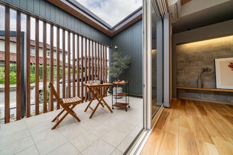 中庭のある平屋モデルハウス