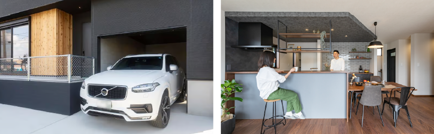 モデルハウスビルトインガレージ