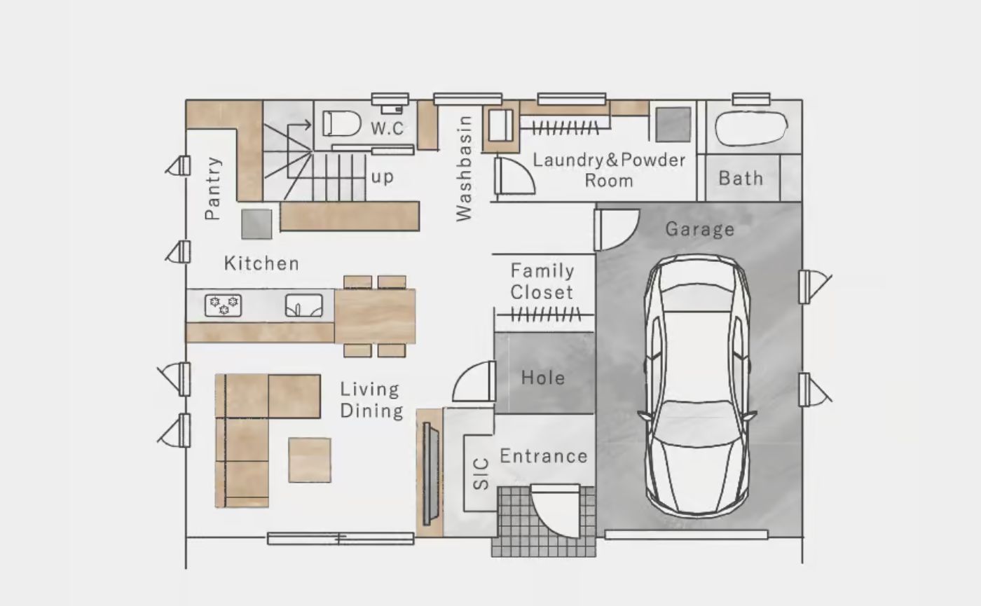 ランドリールーム間取り