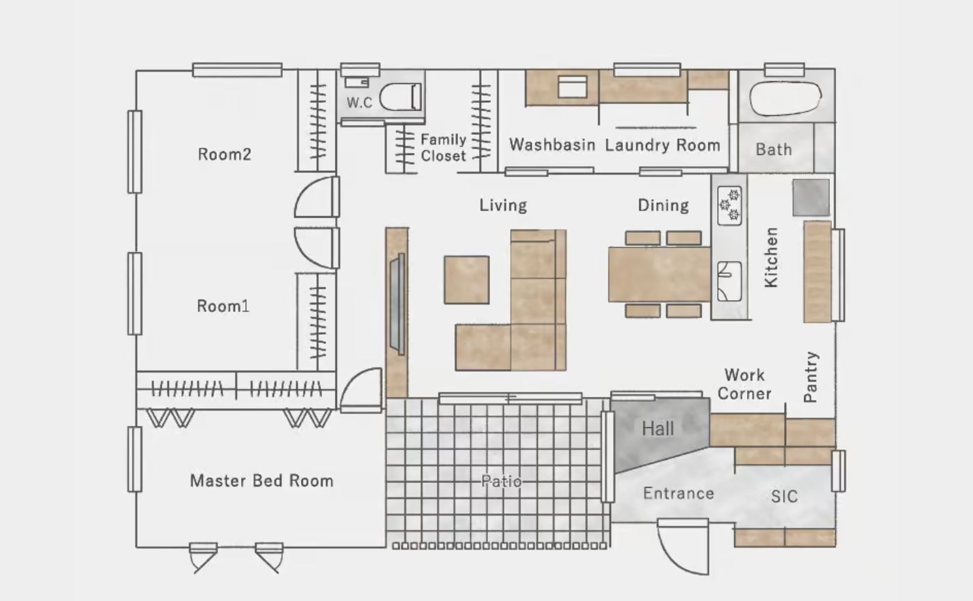 ランドリールーム間取り
